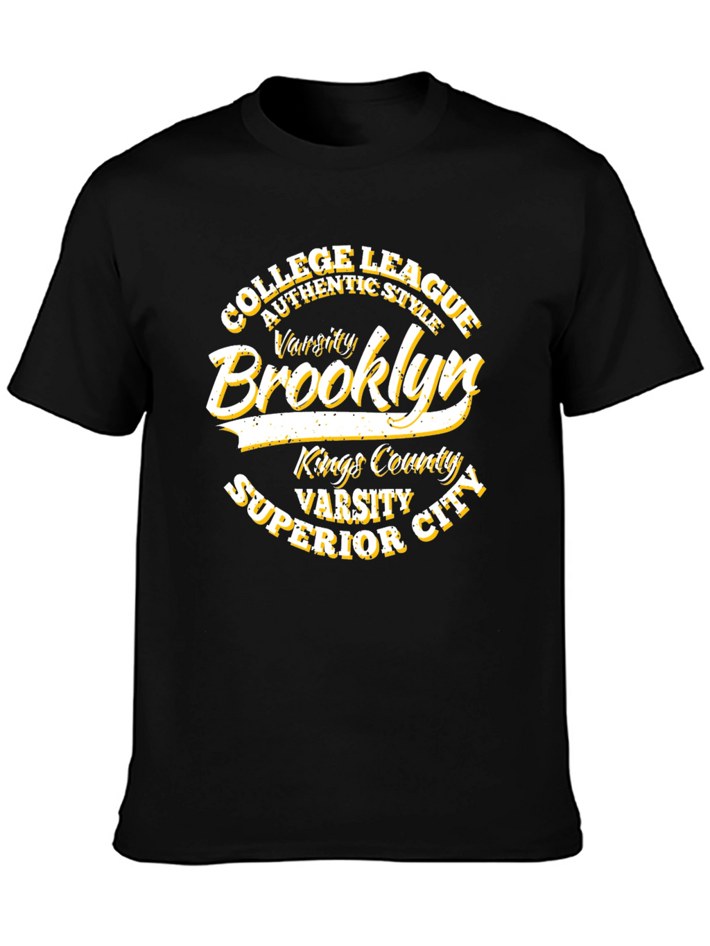 Brooklyn Varsity College League Black T-Shirt