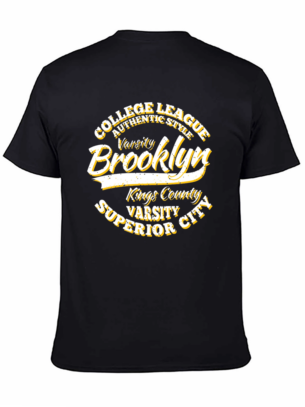 Brooklyn Varsity College League Black T-Shirt