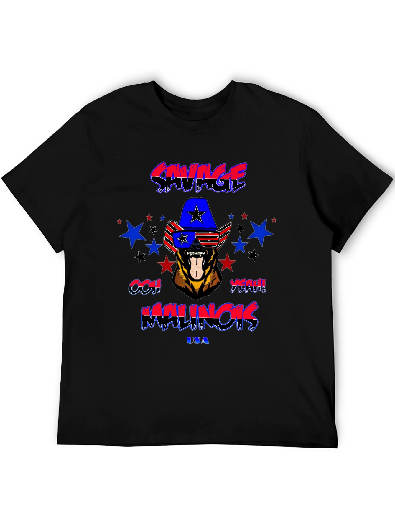Savage Malinois USA Graphic T-Shirt