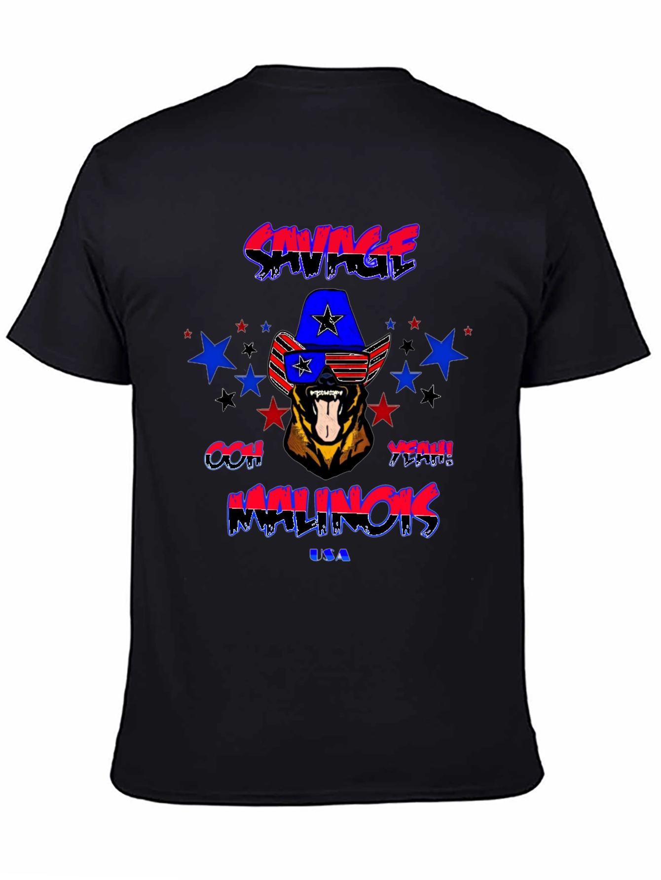 Savage Malinois USA Graphic T-Shirt
