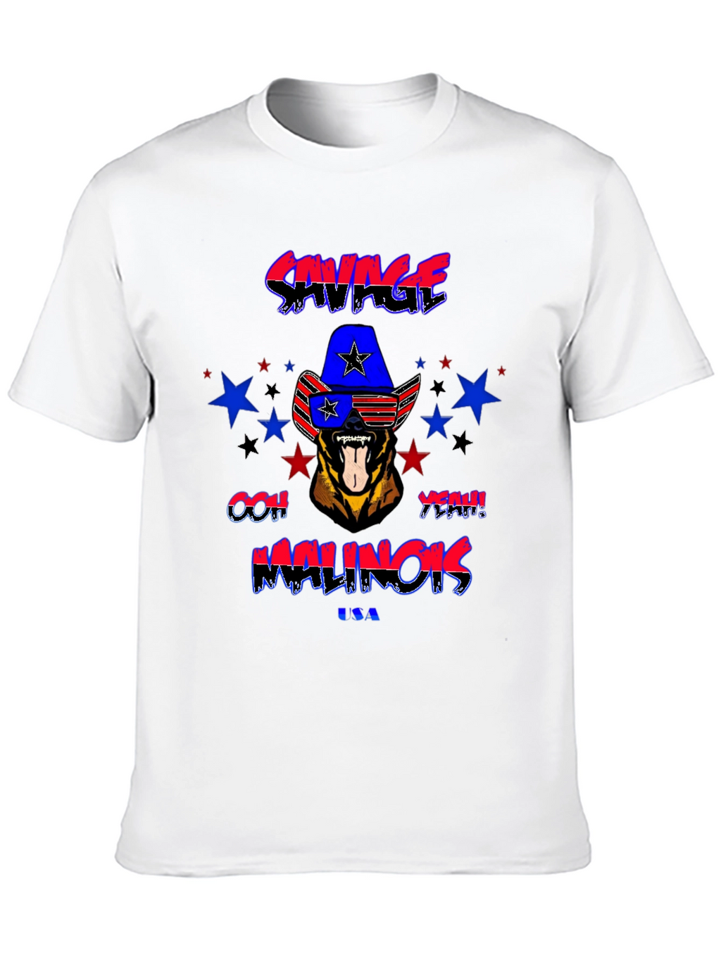 Savage Malinois USA Graphic T-Shirt
