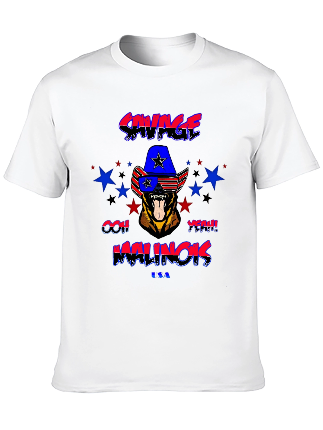 Savage Malinois USA Graphic T-Shirt
