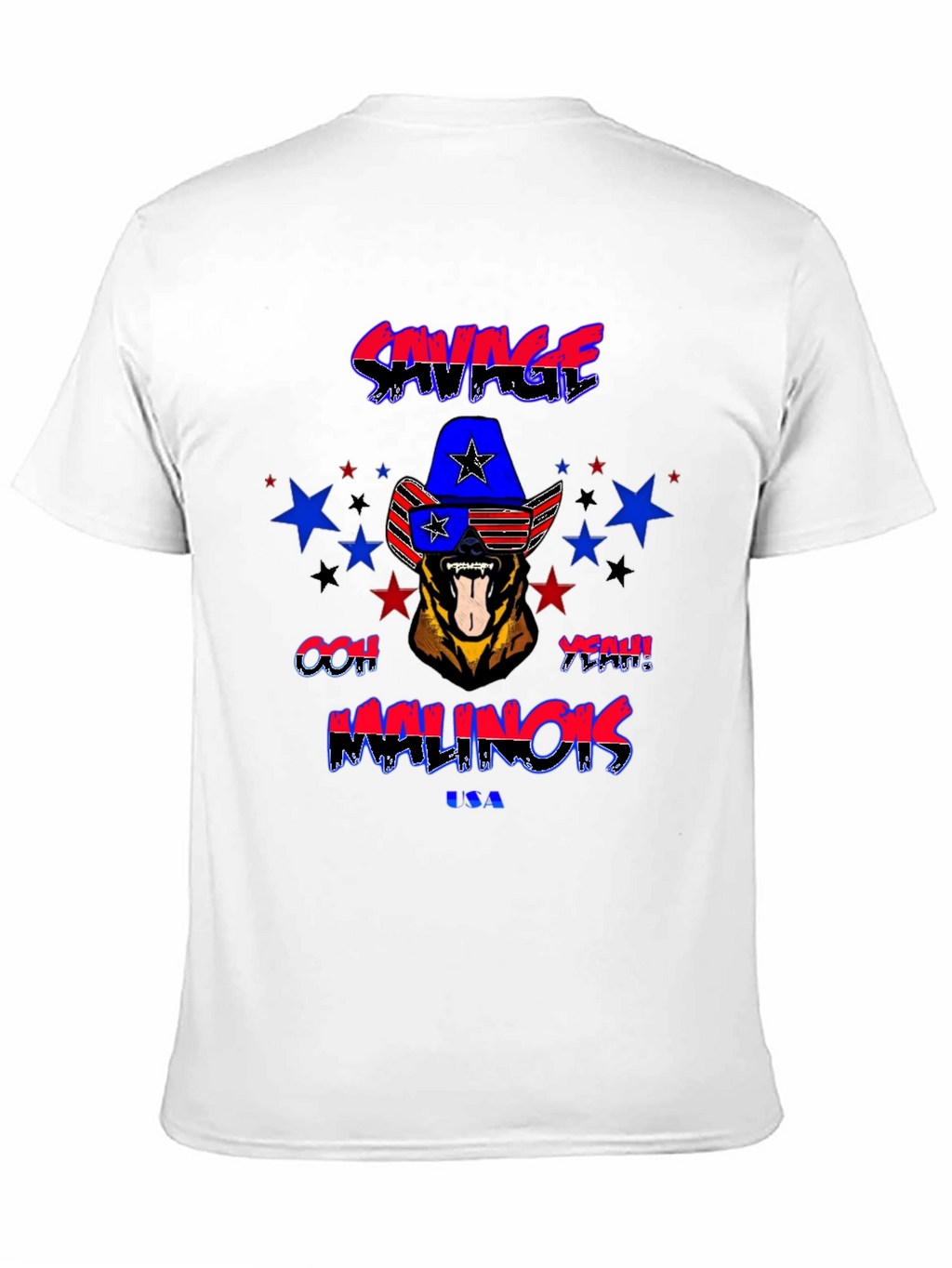 Savage Malinois USA Graphic T-Shirt