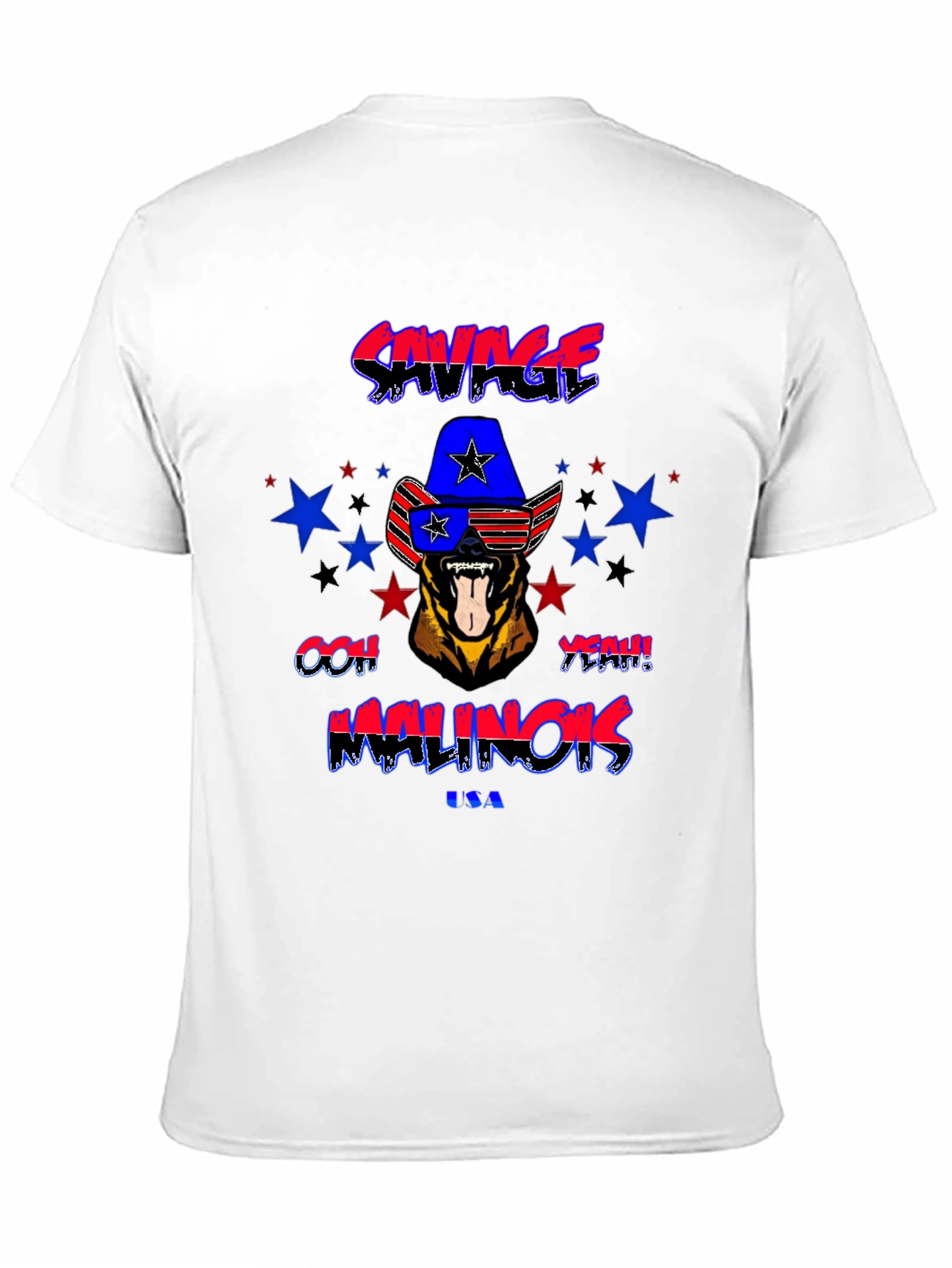 Savage Malinois USA Graphic T-Shirt