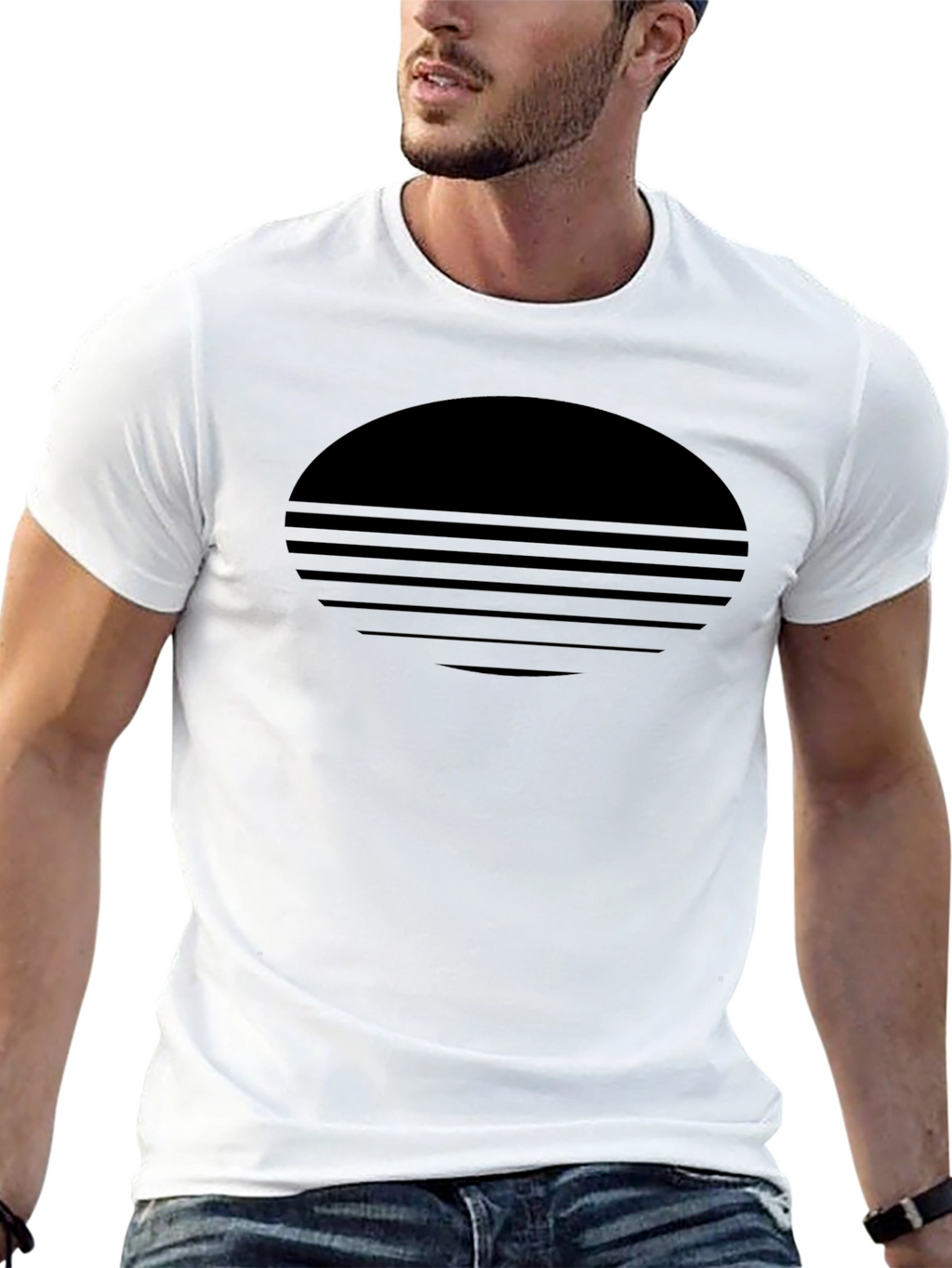 Retro Sunset Graphic T-Shirt