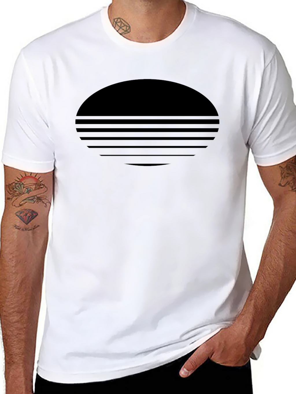 Retro Sunset Graphic T-Shirt