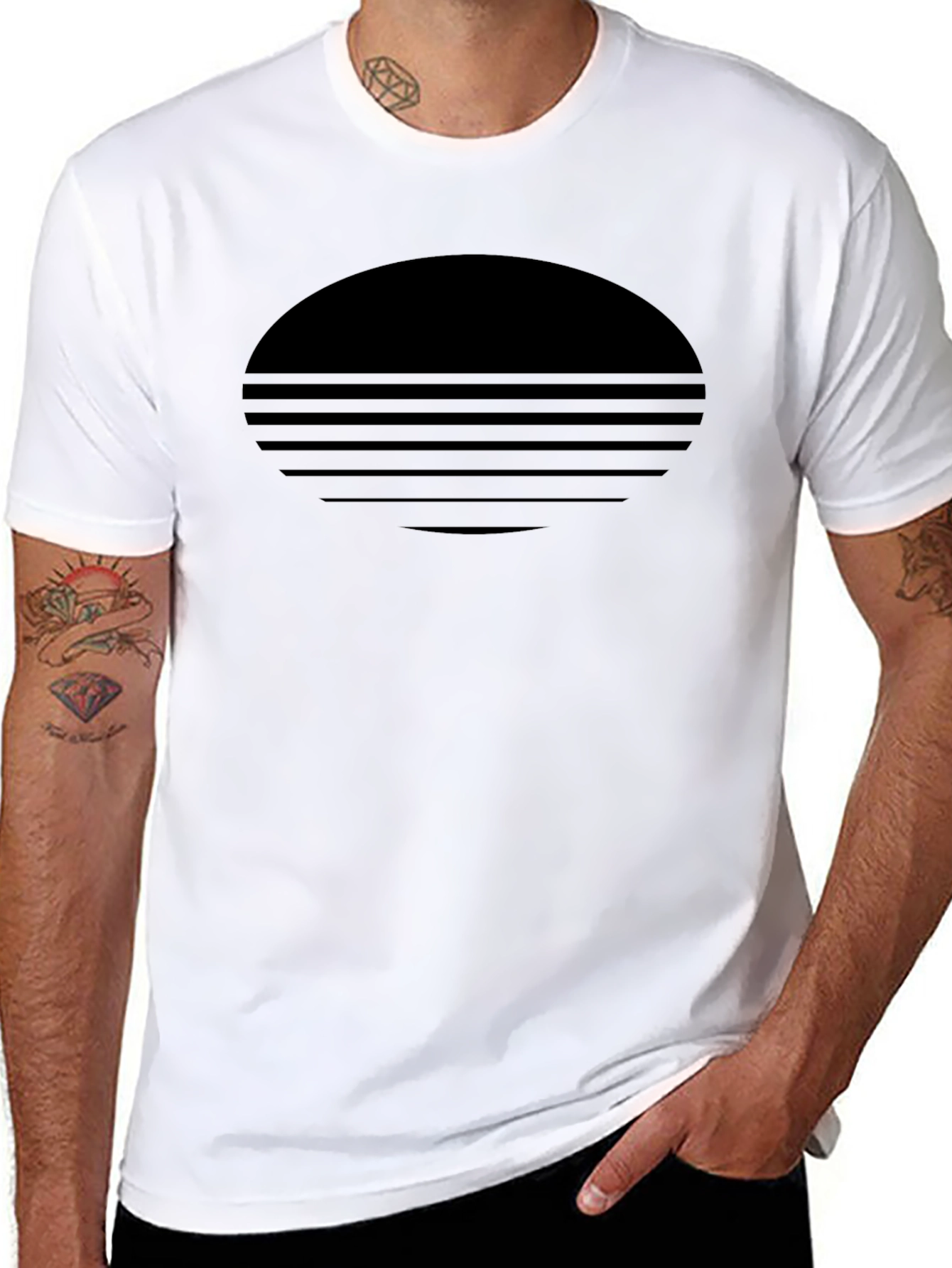 Retro Sunset Graphic T-Shirt