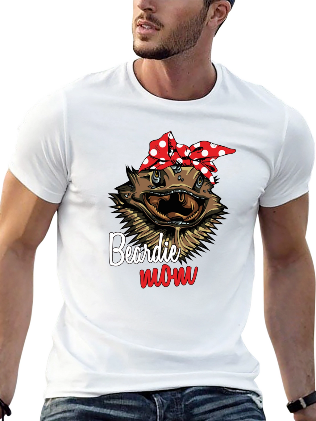 Beardie Mom T-Shirt - Reptile Lover Tee