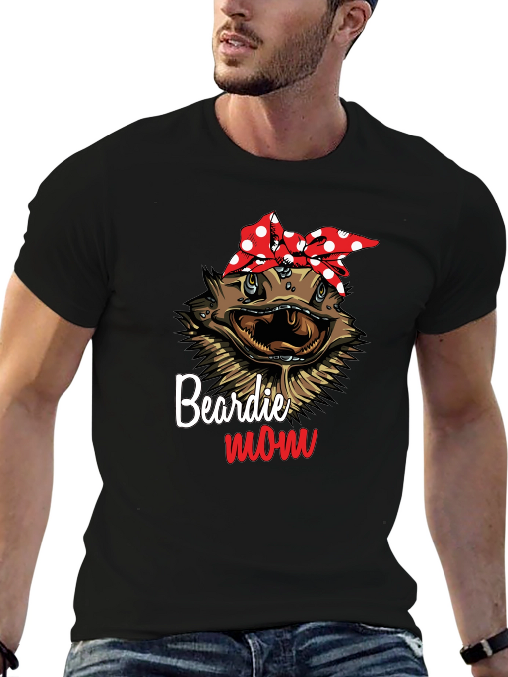 Beardie Mom T-Shirt - Reptile Lover Tee