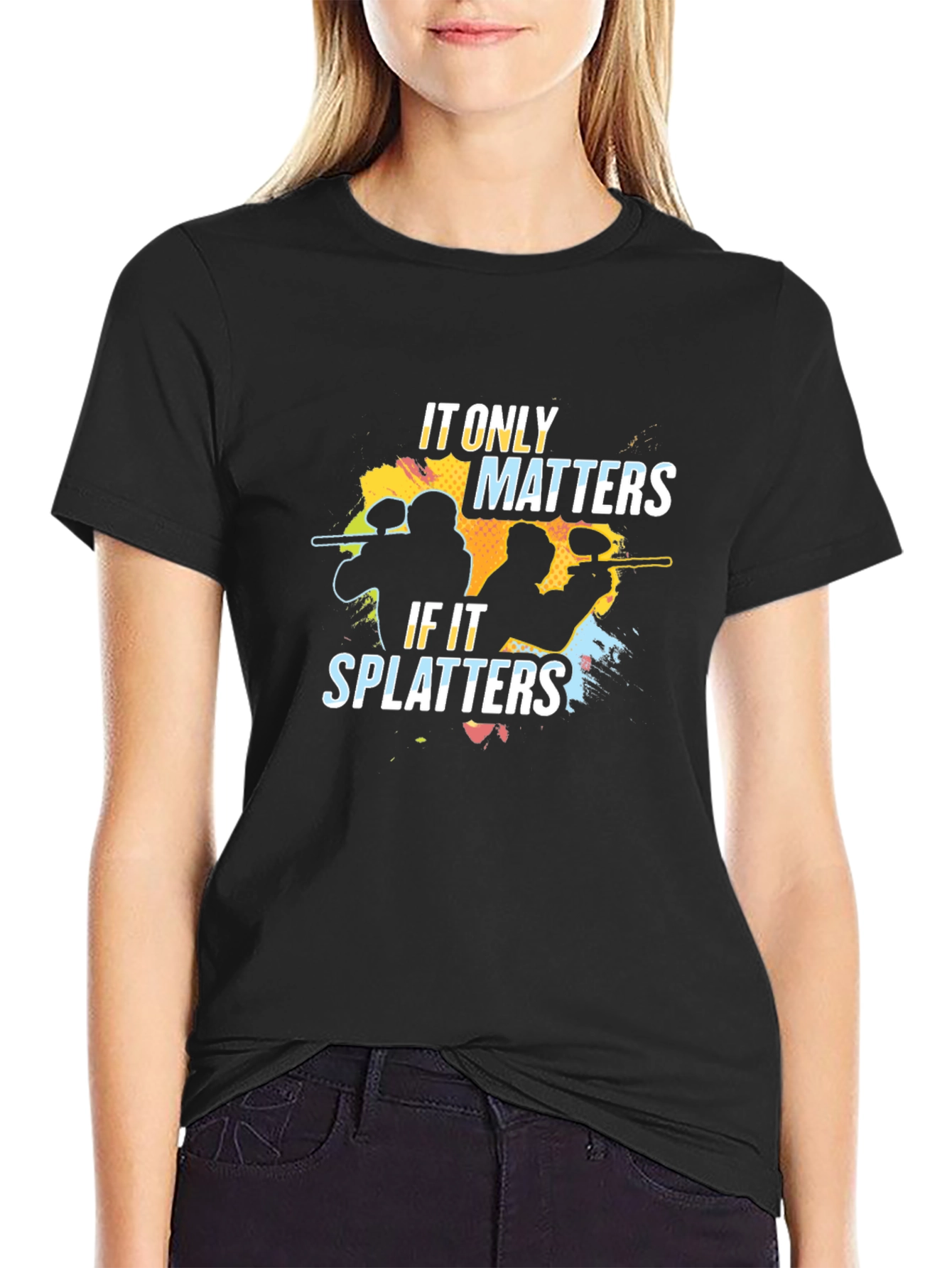 Paintball Splatter T-Shirt - It Only Matters If It Splatters