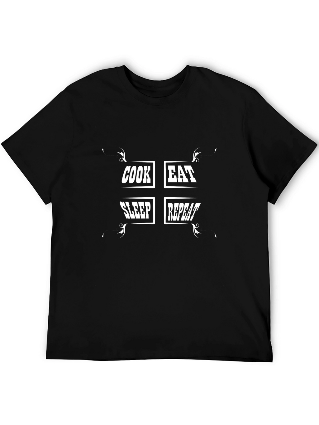 Cook Eat Sleep Repeat Graphic Tee