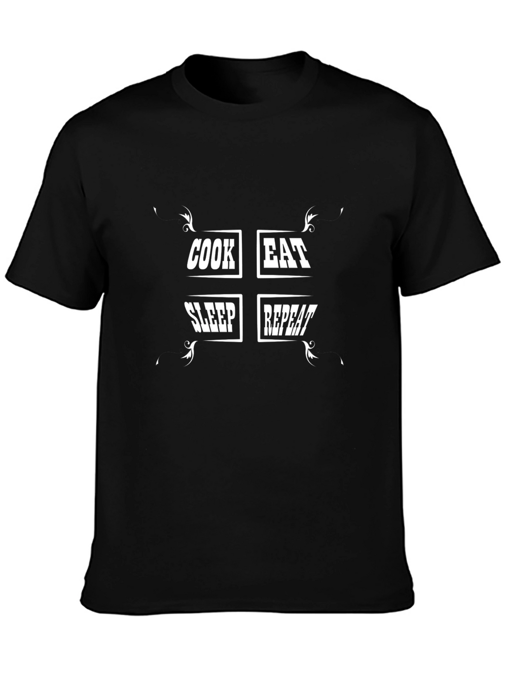 Cook Eat Sleep Repeat Graphic Tee