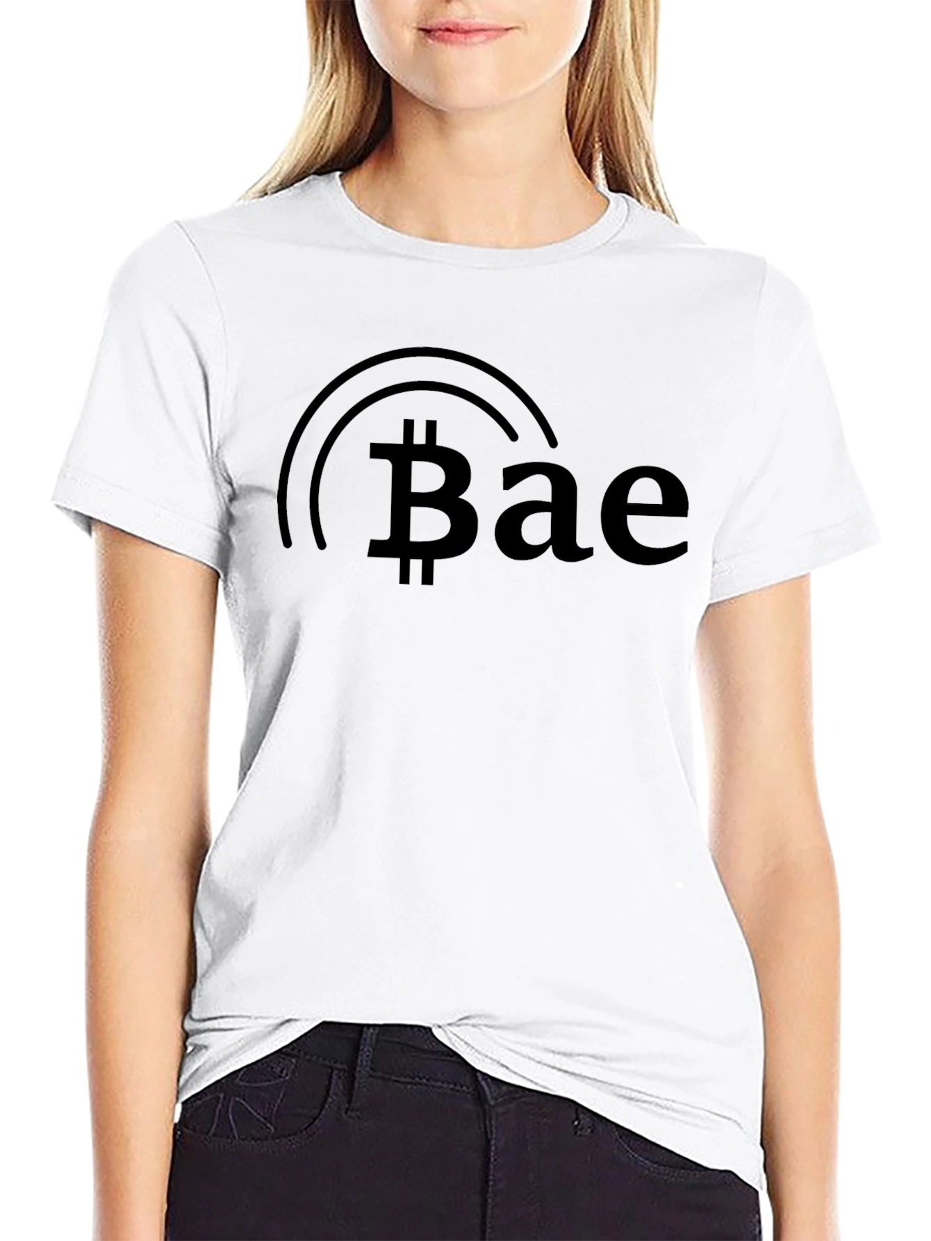 Bitcoin Bae Black Tee - Crypto Lover Gift