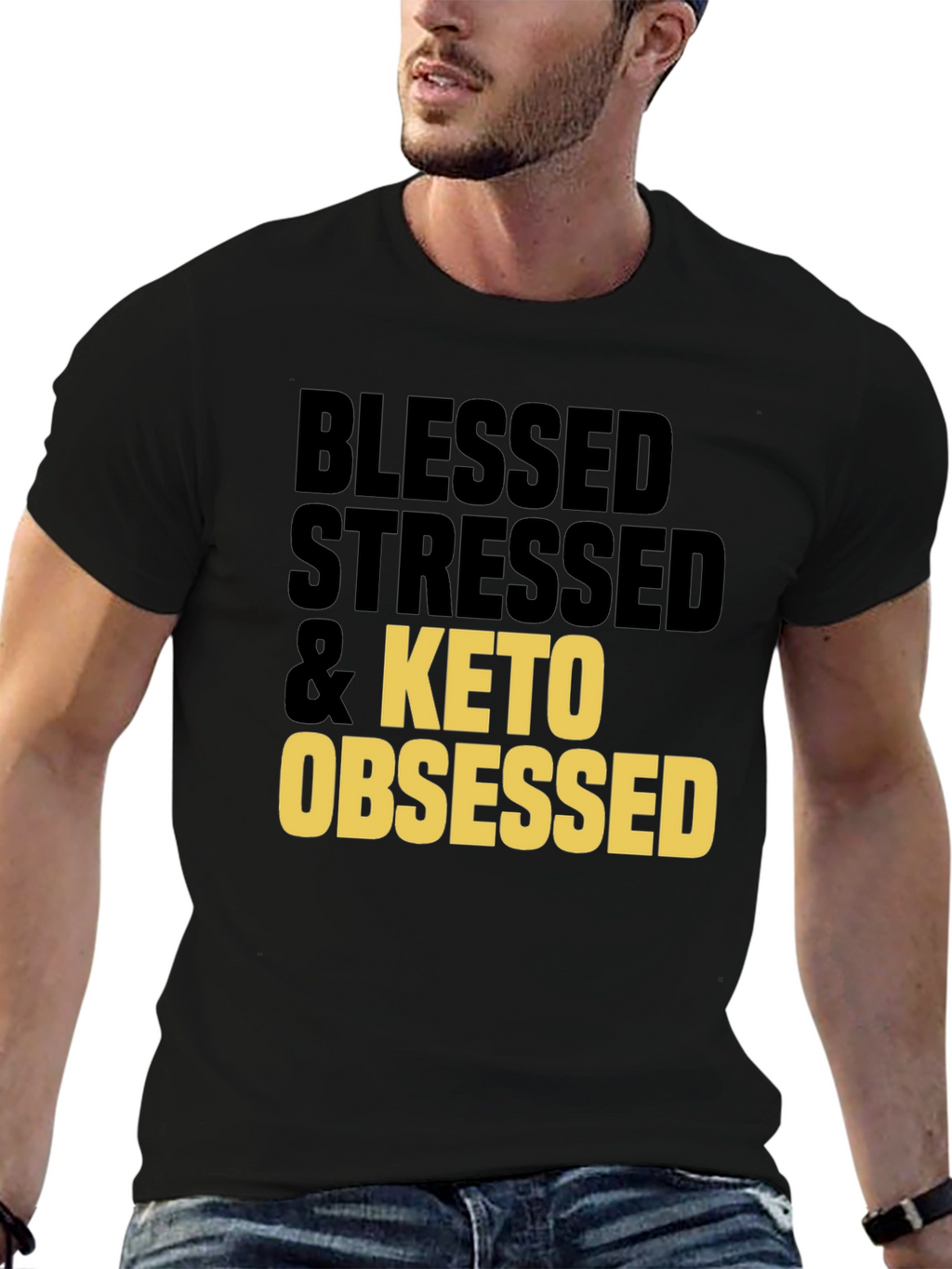 Blessed Stressed & Keto Obsessed T-Shirt