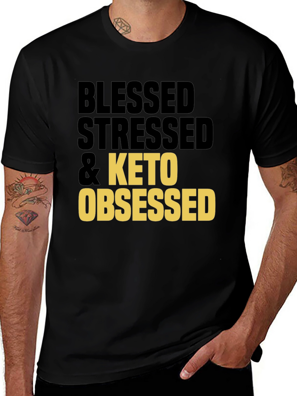 Blessed Stressed & Keto Obsessed T-Shirt