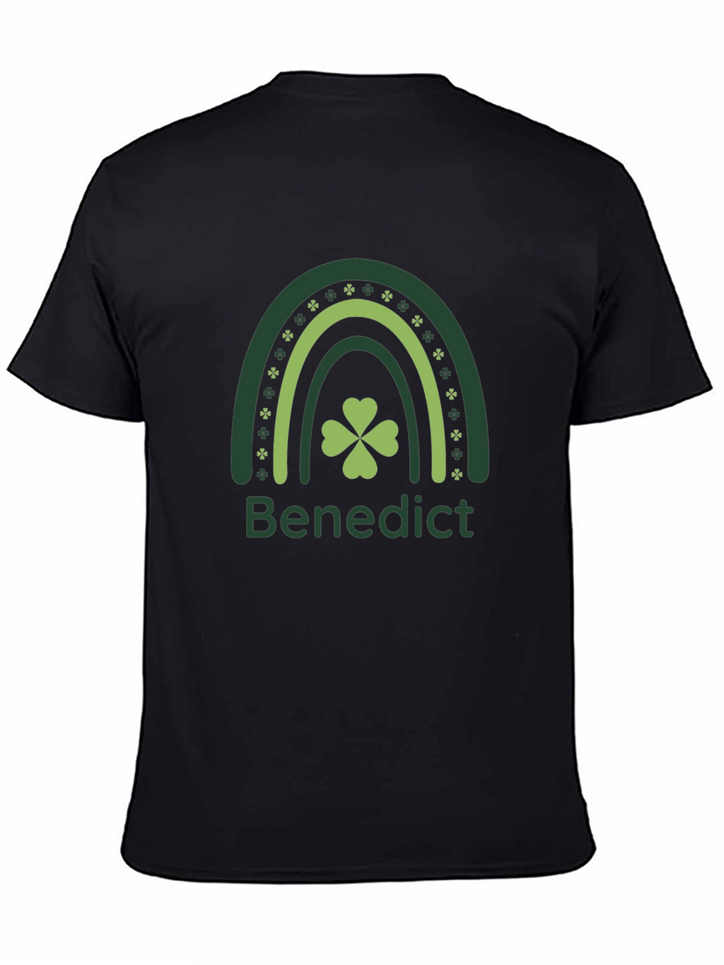 St Patricks Day Benedict Rainbow Shamrock T-Shirt