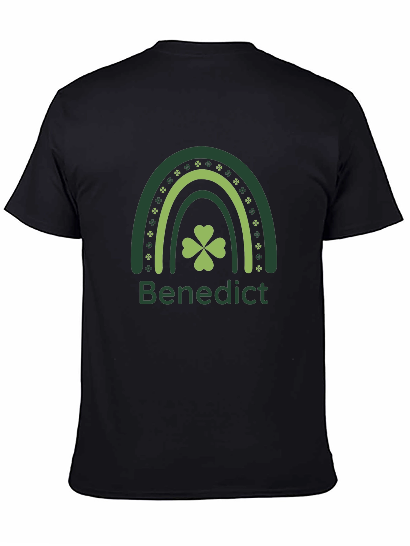 St Patricks Day Benedict Rainbow Shamrock T-Shirt