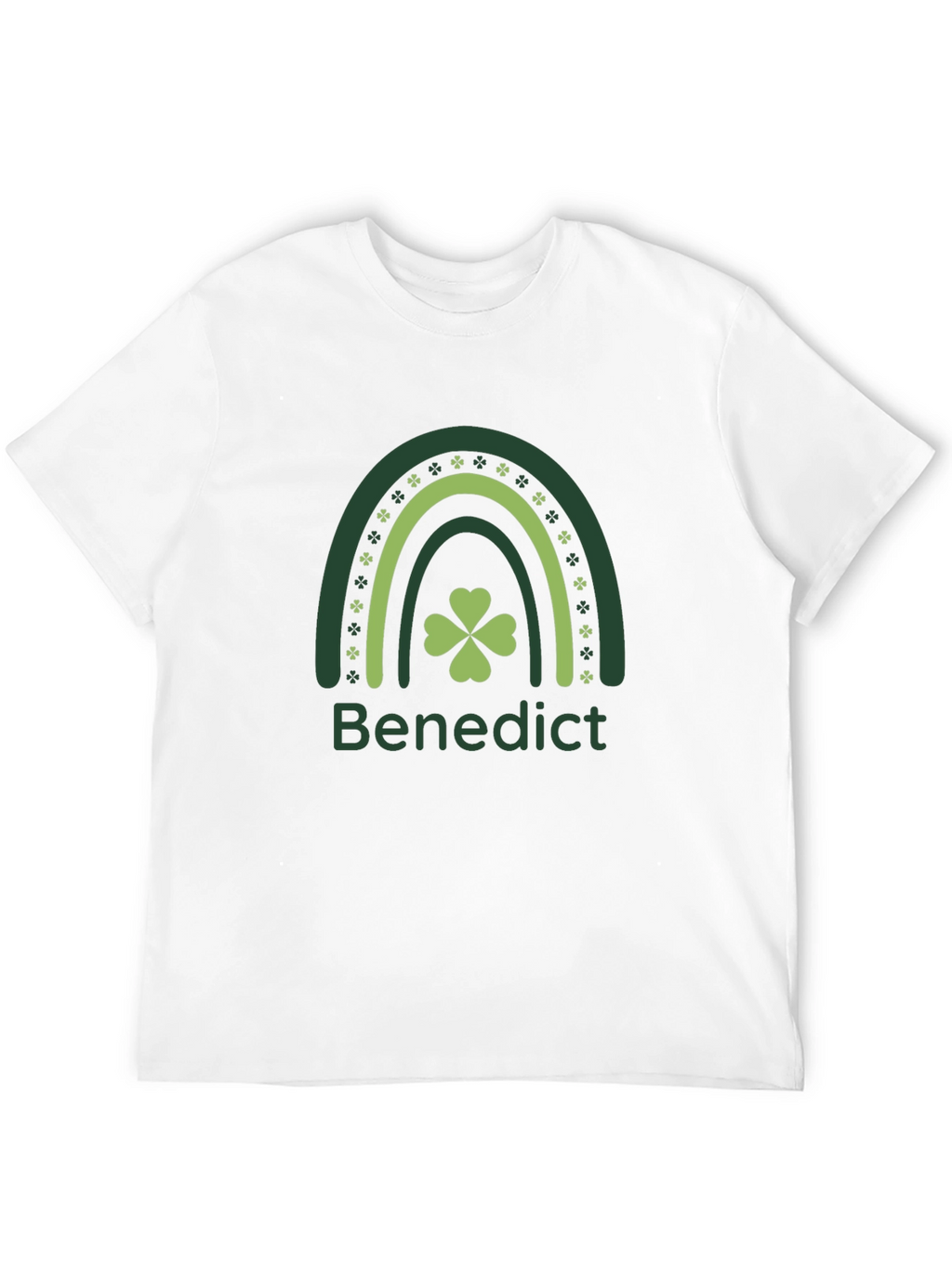 St Patricks Day Benedict Rainbow Shamrock T-Shirt