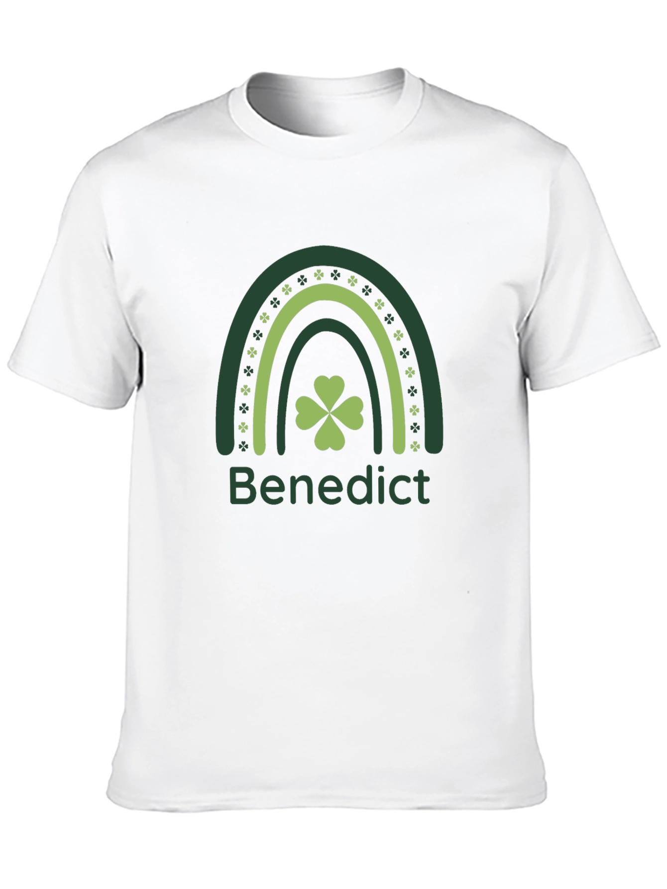 St Patricks Day Benedict Rainbow Shamrock T-Shirt