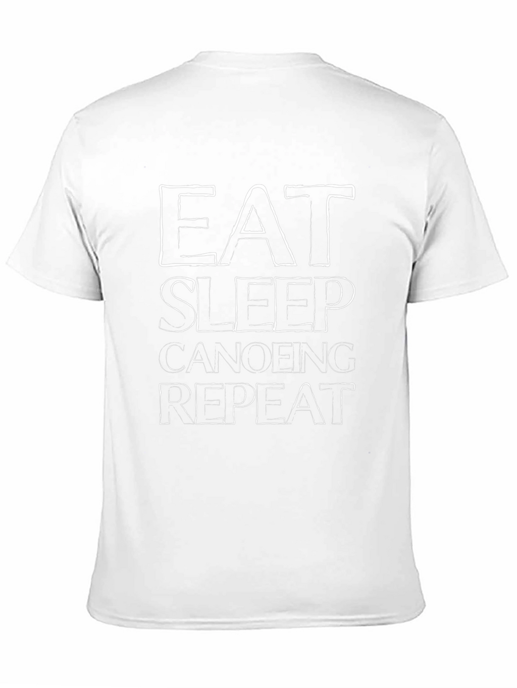 Eat Sleep Canoeing Repeat Graphic Tee - Black T-Shirt