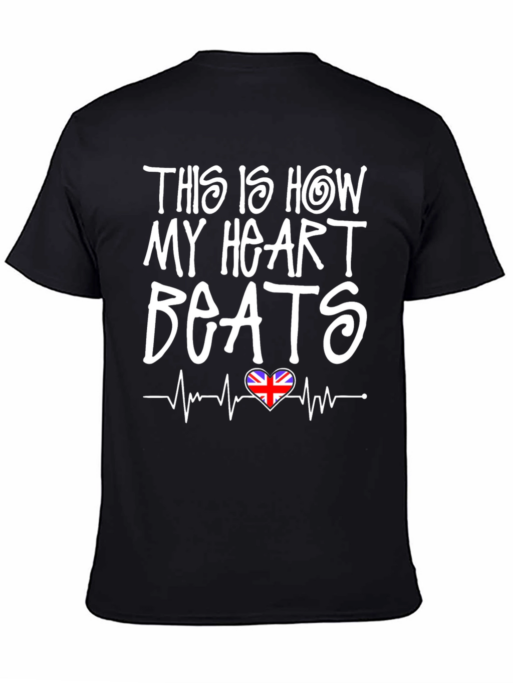 Union Jack Heartbeat T-Shirt - British Pride