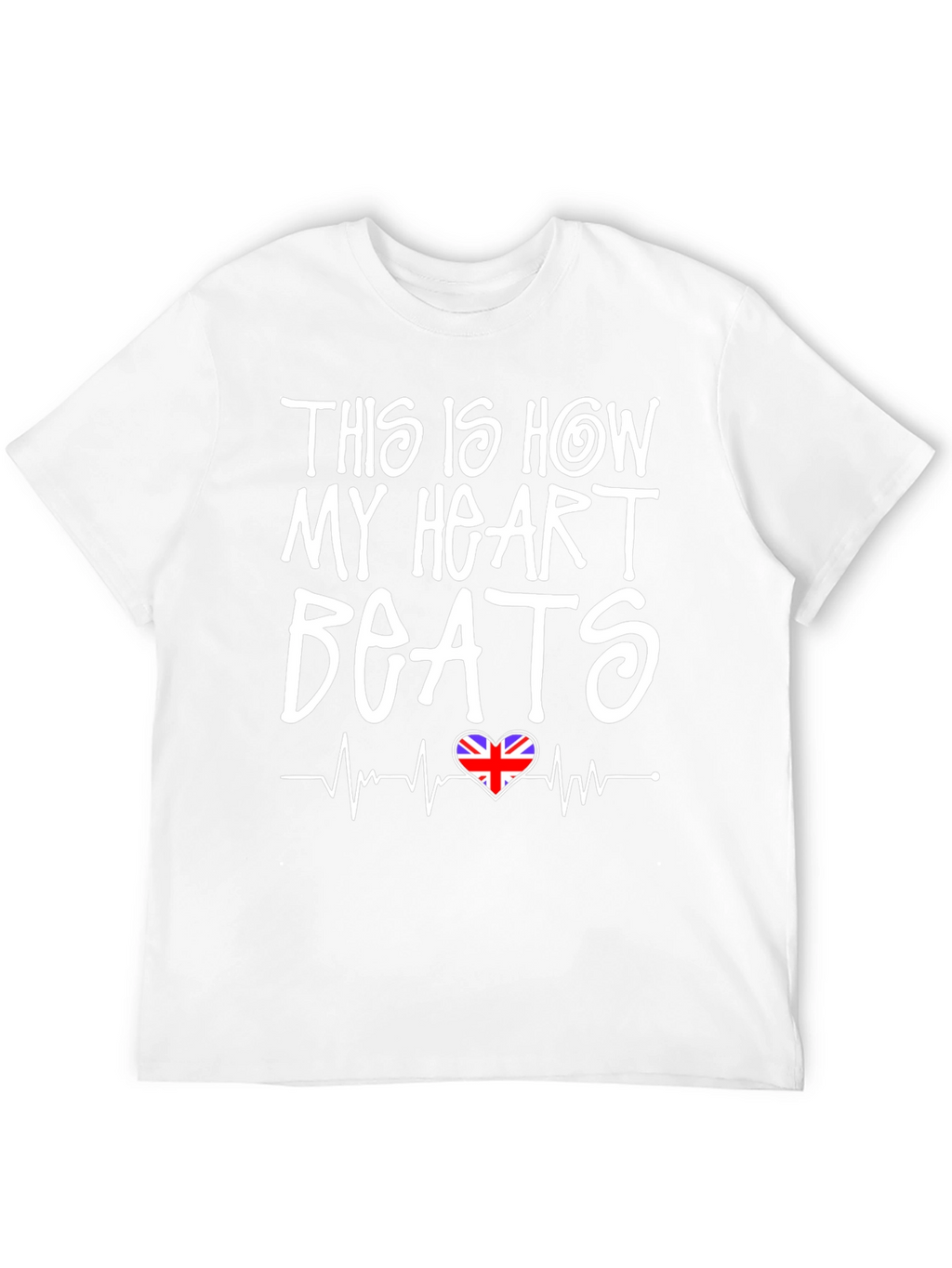 Union Jack Heartbeat T-Shirt - British Pride