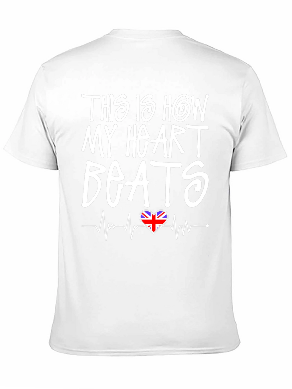 Union Jack Heartbeat T-Shirt - British Pride