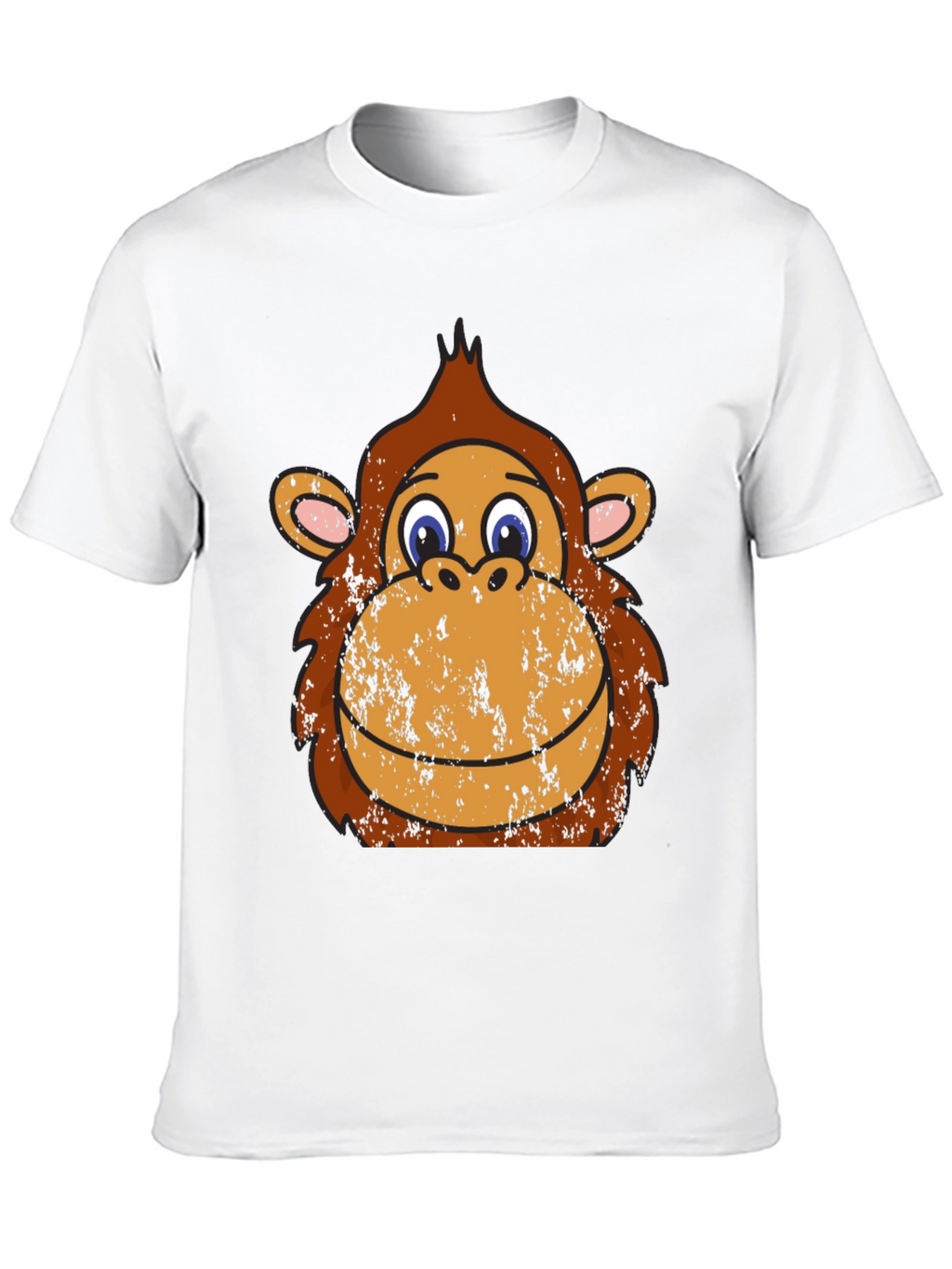 Monkey Face Graphic Tee - Black