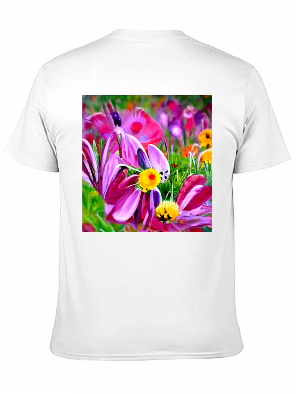 Floral Graphic Black T-Shirt