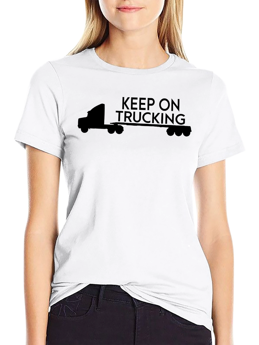 Keep On Trucking Graphic T-Shirt - Black