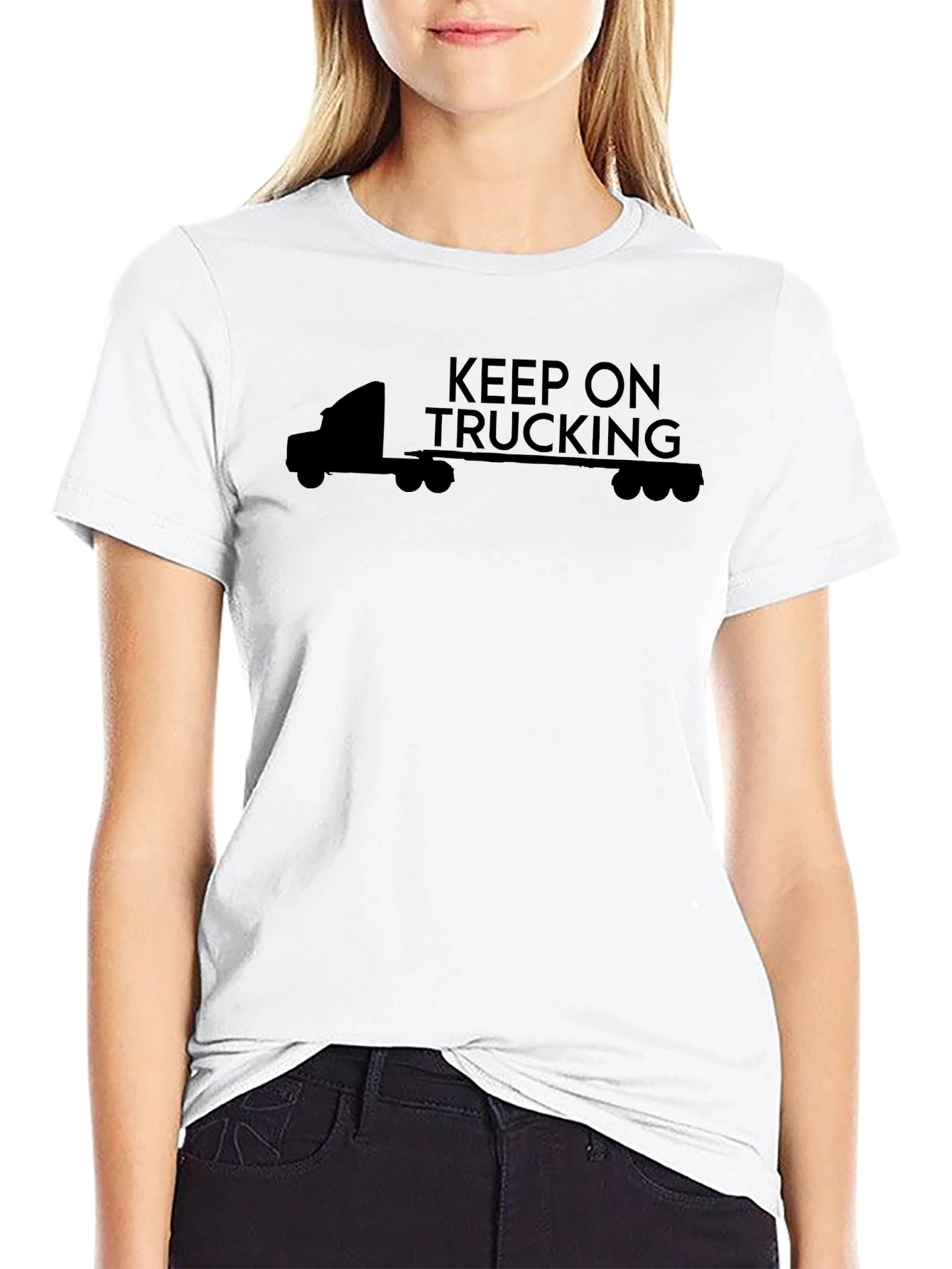 Keep On Trucking Graphic T-Shirt - Black