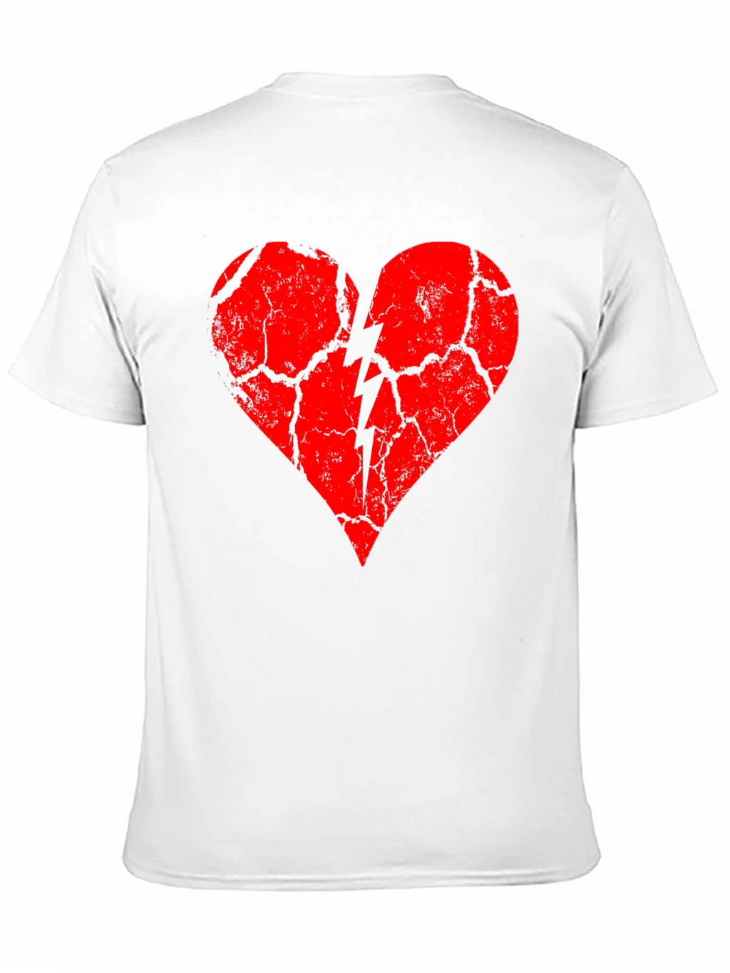 Broken Heart Graphic Tee - Black Cotton Blend
