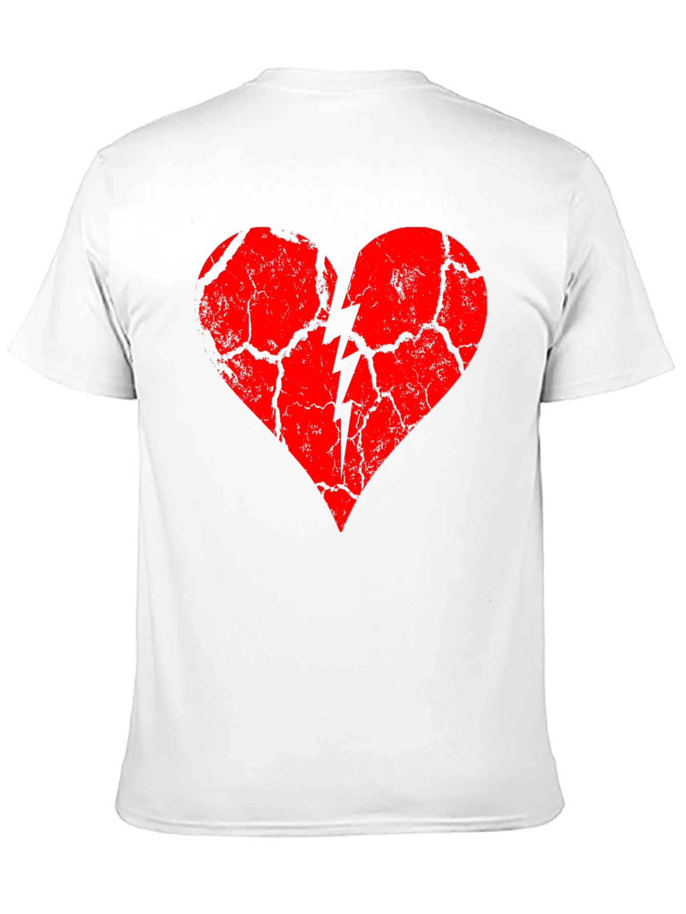 Broken Heart Graphic Tee - Black Cotton Blend
