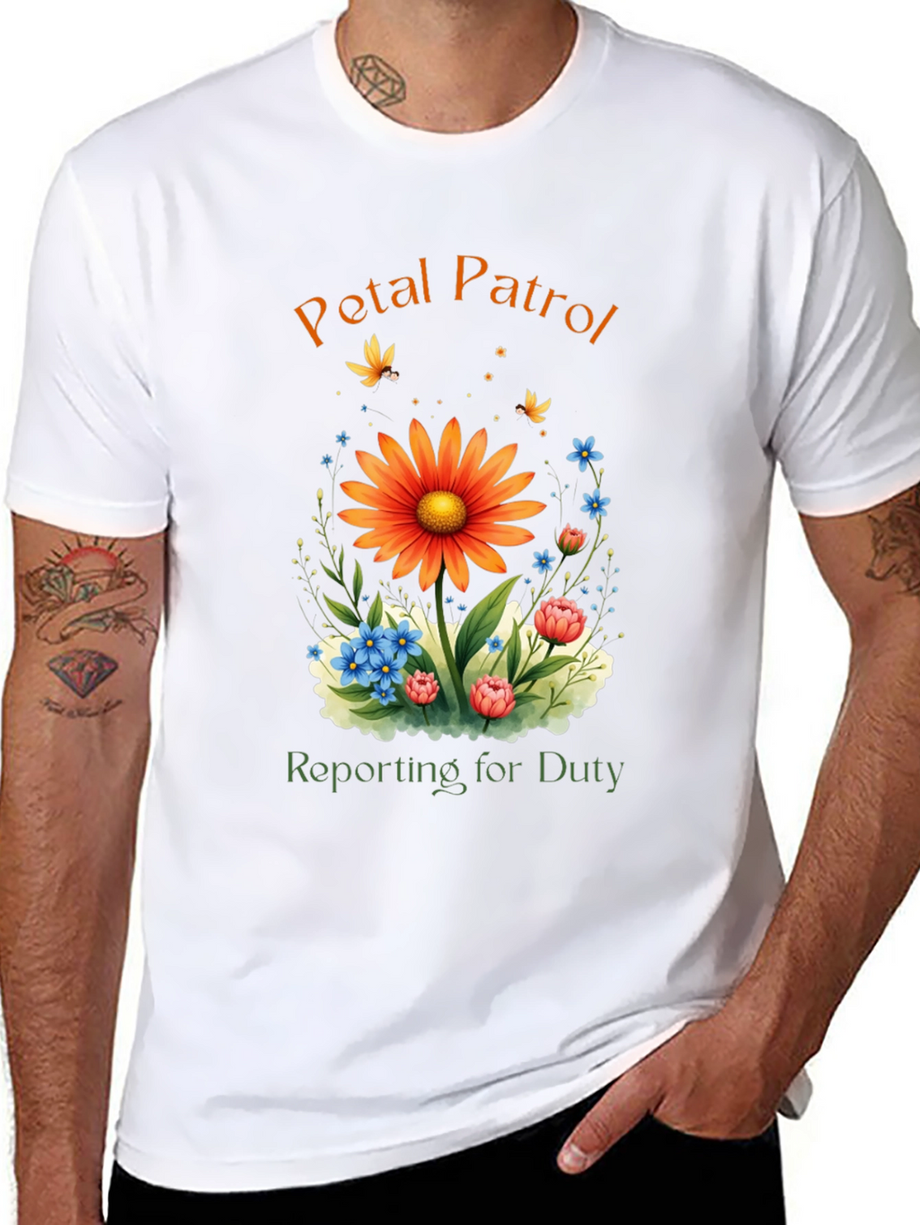 Petal Patrol T-Shirt - Floral Duty Tee
