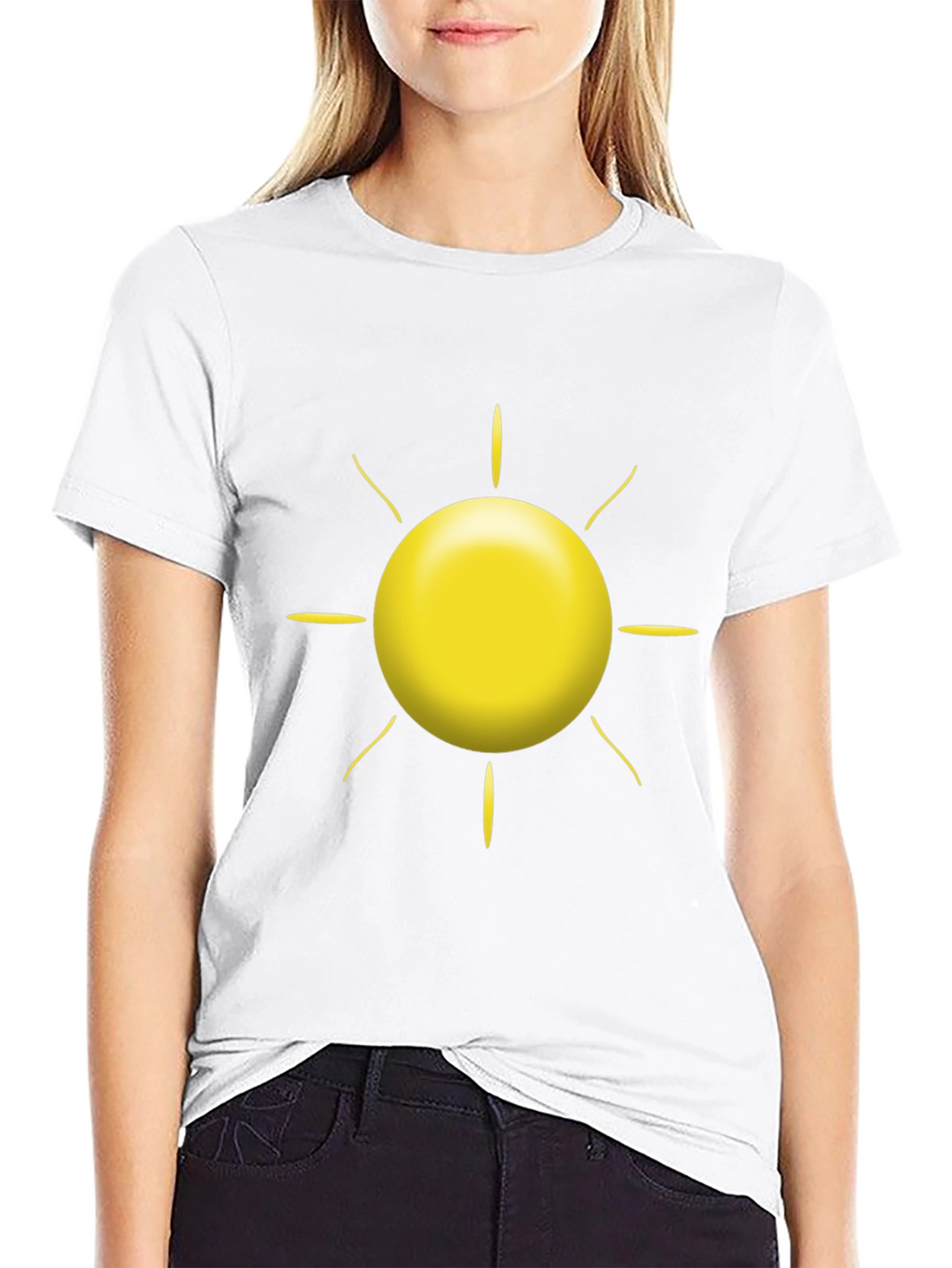 Sunshine Graphic Tee - Black Cotton Blend