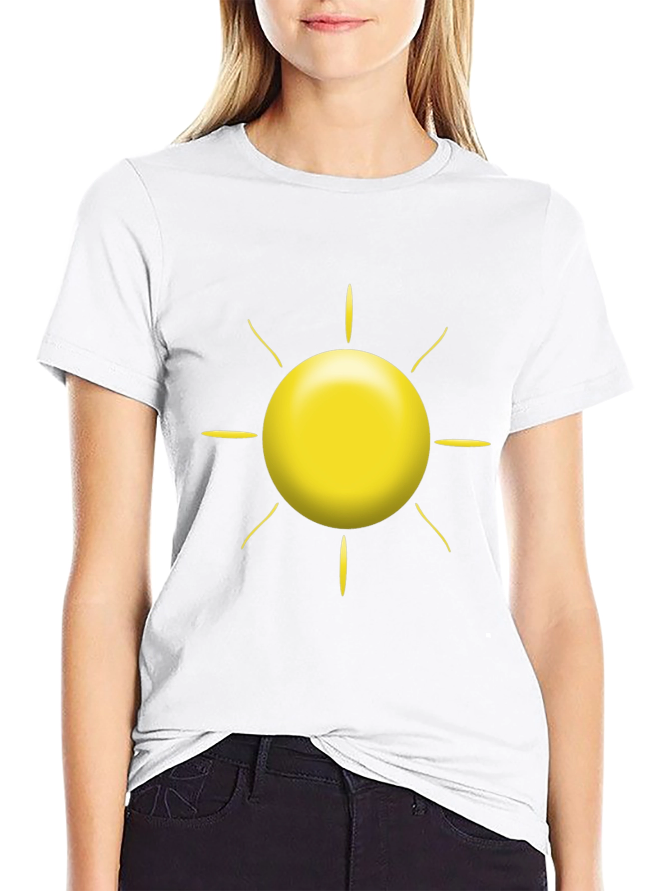 Sunshine Graphic Tee - Black Cotton Blend