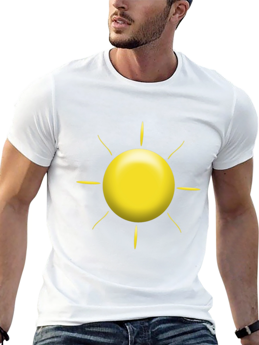 Sunshine Graphic Tee - Black Cotton Blend