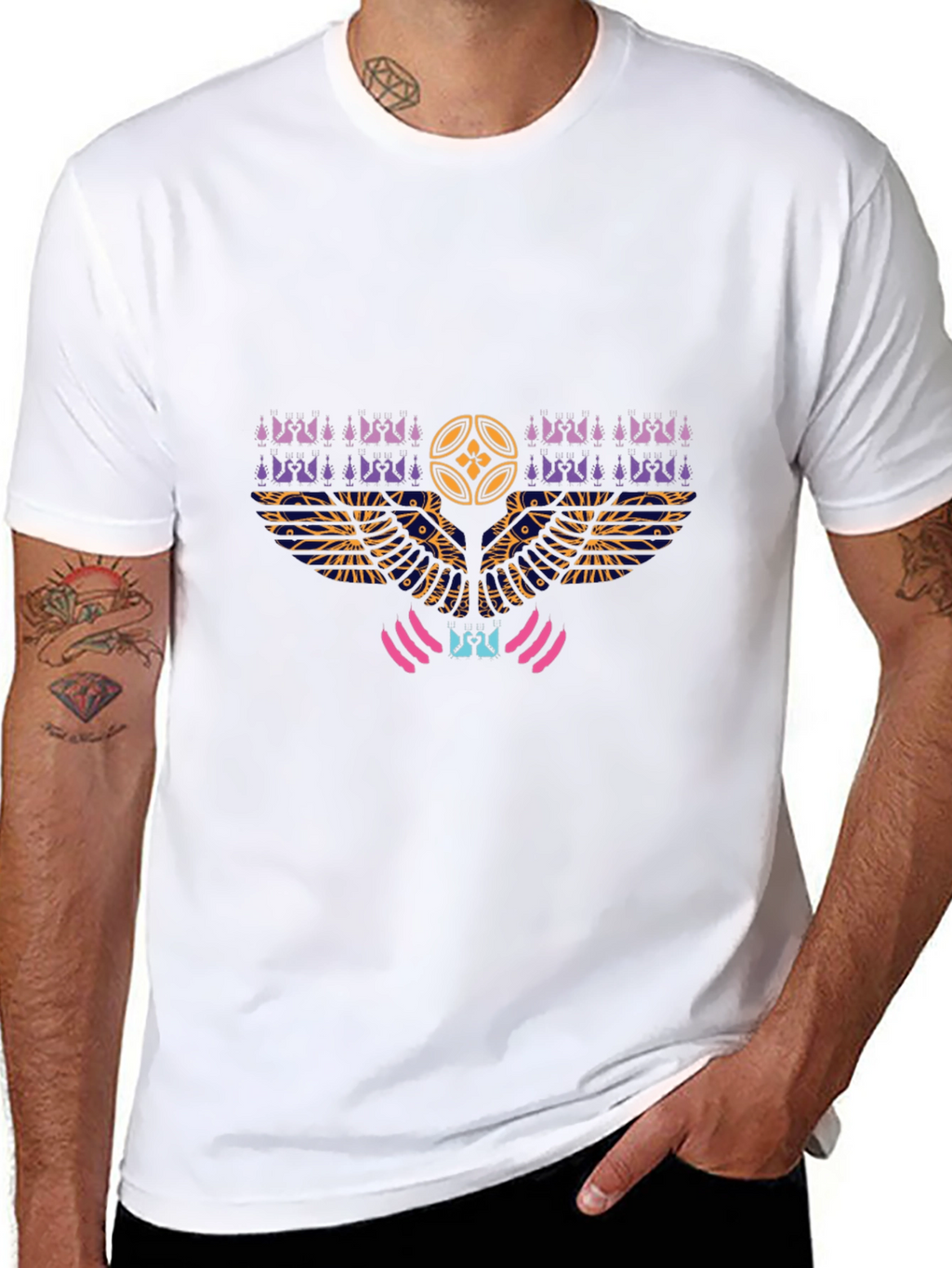Graphic Print Crew Neck Tee
