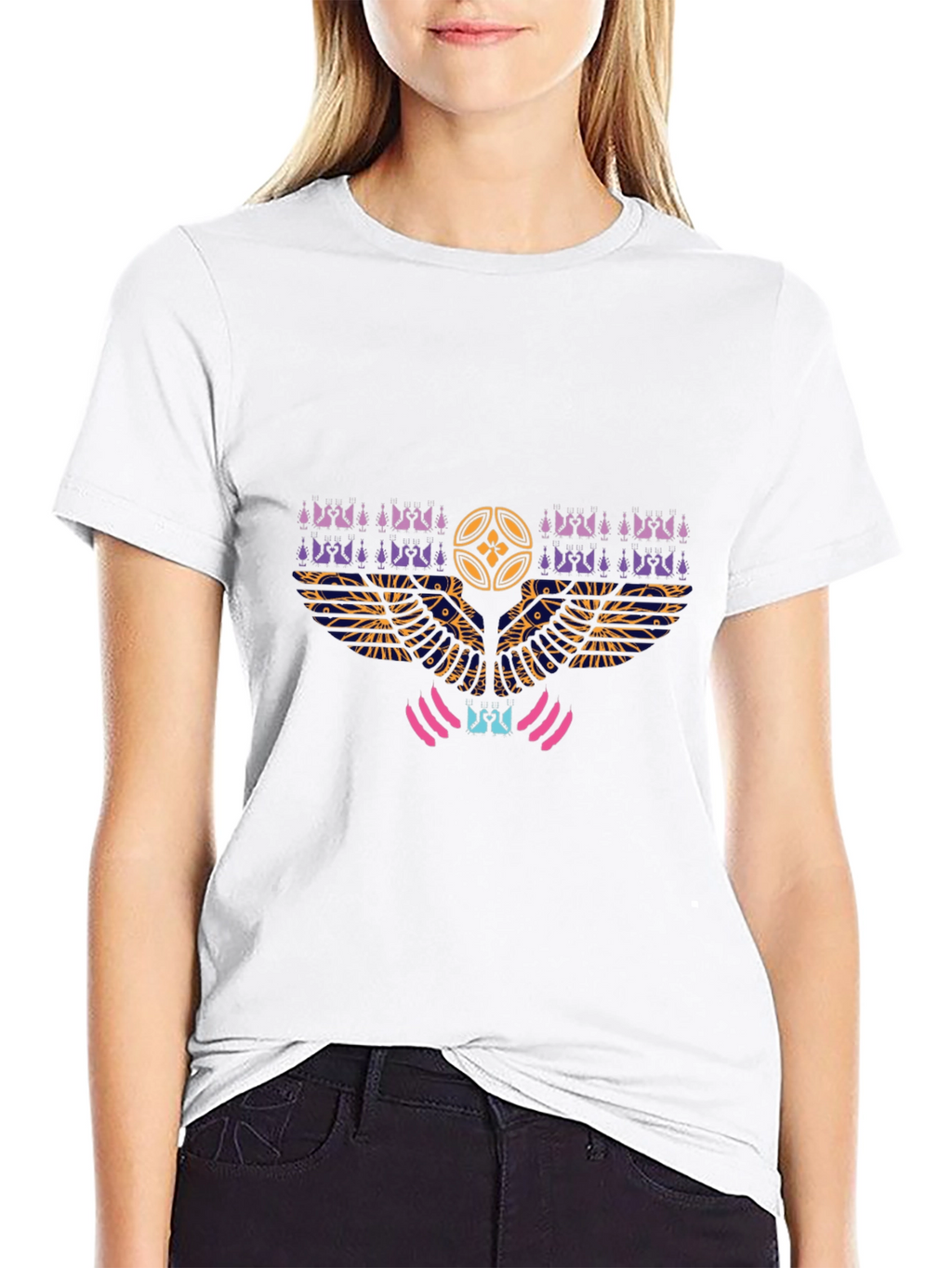 Graphic Print Crew Neck Tee
