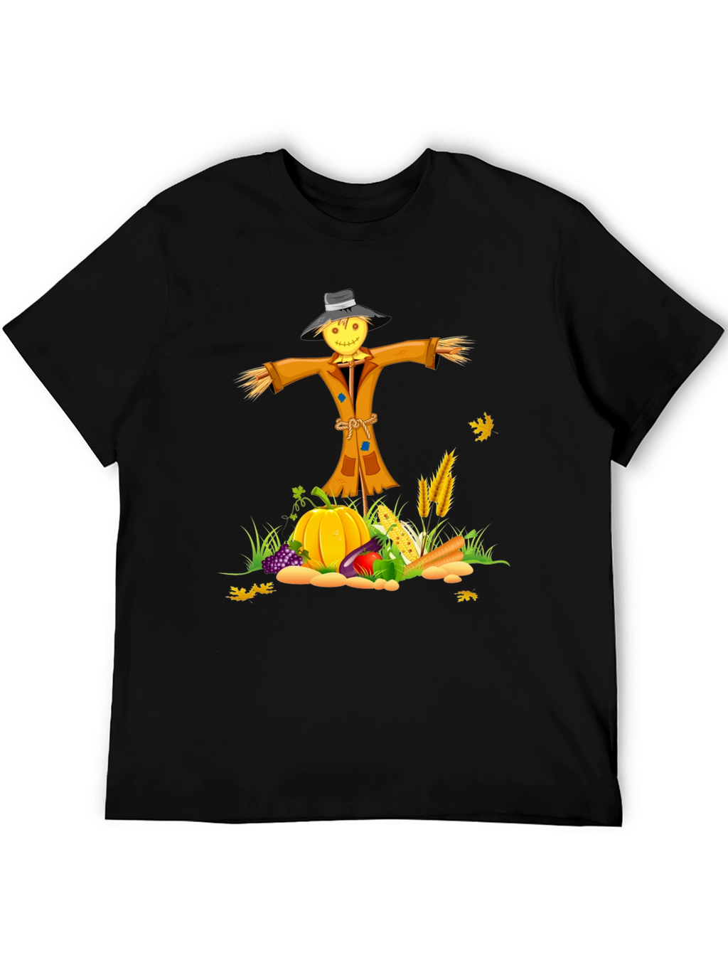 Fall Harvest Scarecrow Graphic Tee