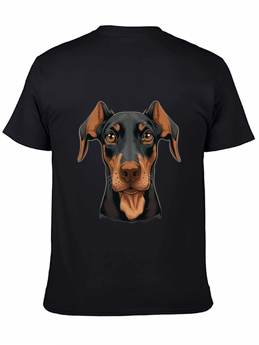 Doberman Dog Graphic Print T-Shirt