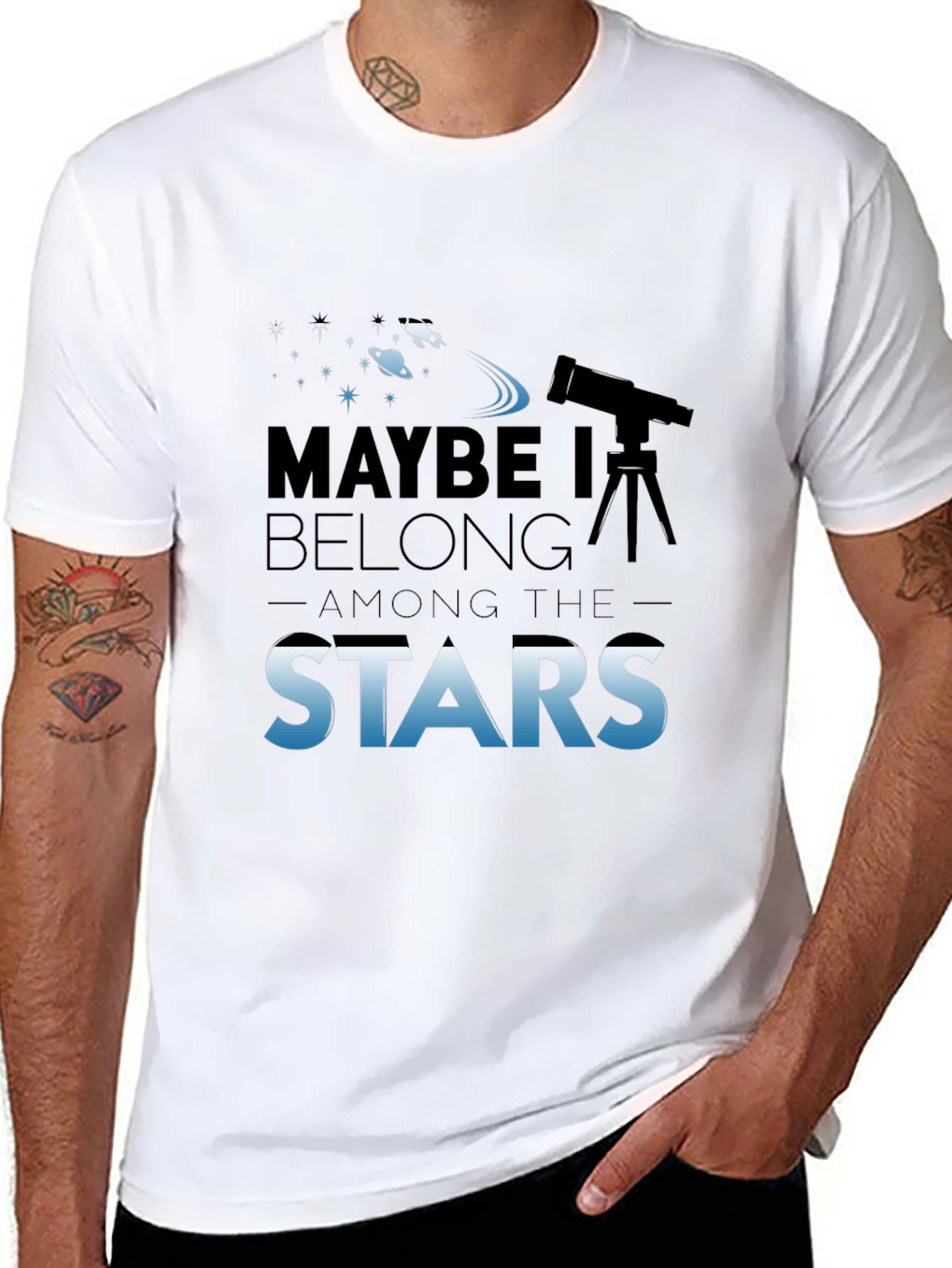 Maybe I Belong Among The Stars Graphic T-Shirt