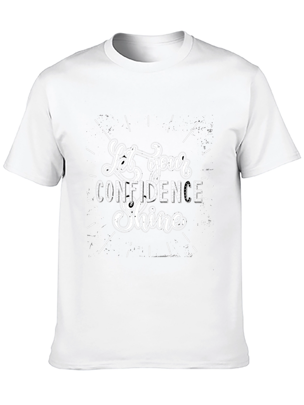 Let Your Confidence Shine Black T-Shirt