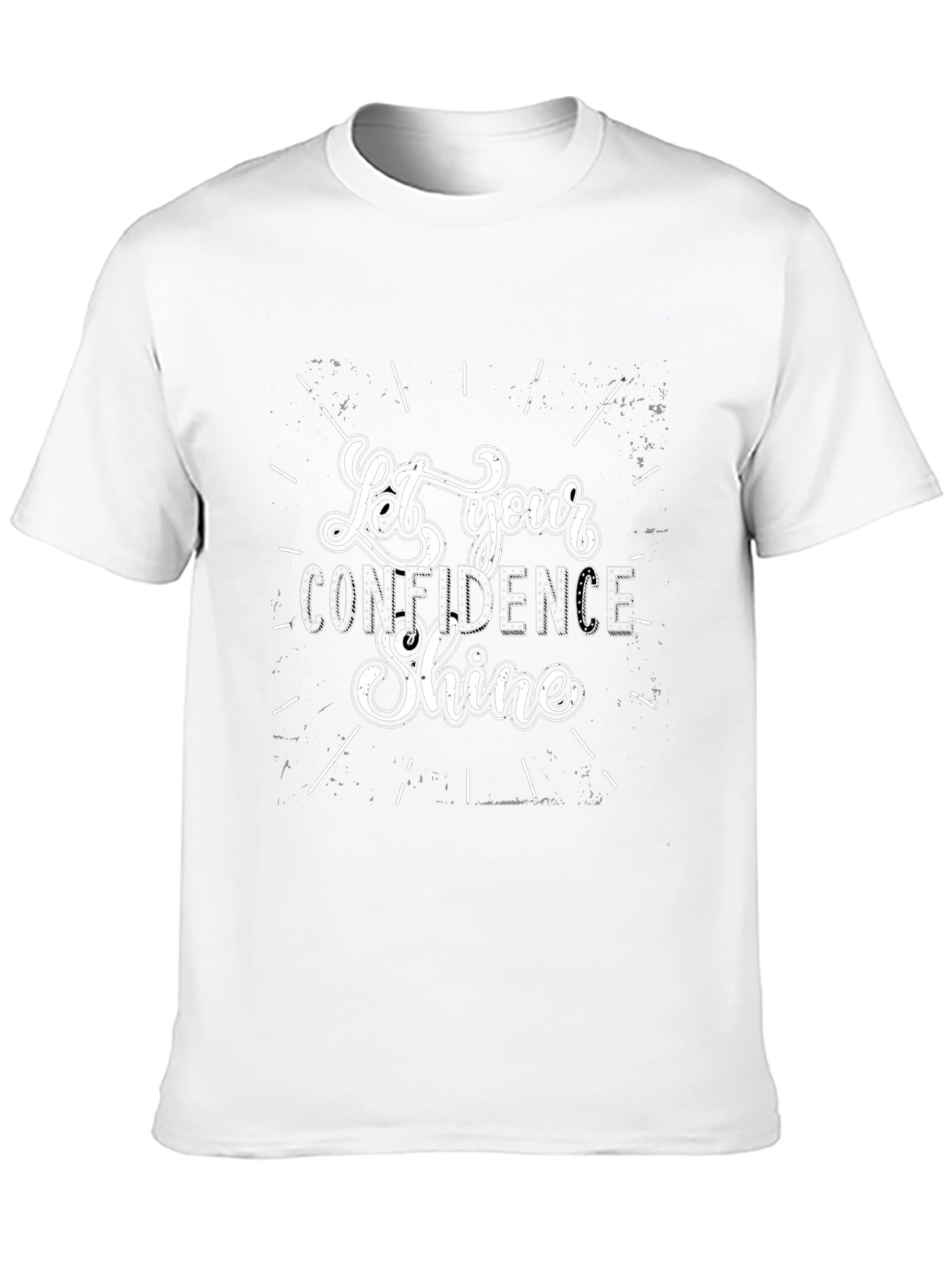 Let Your Confidence Shine Black T-Shirt
