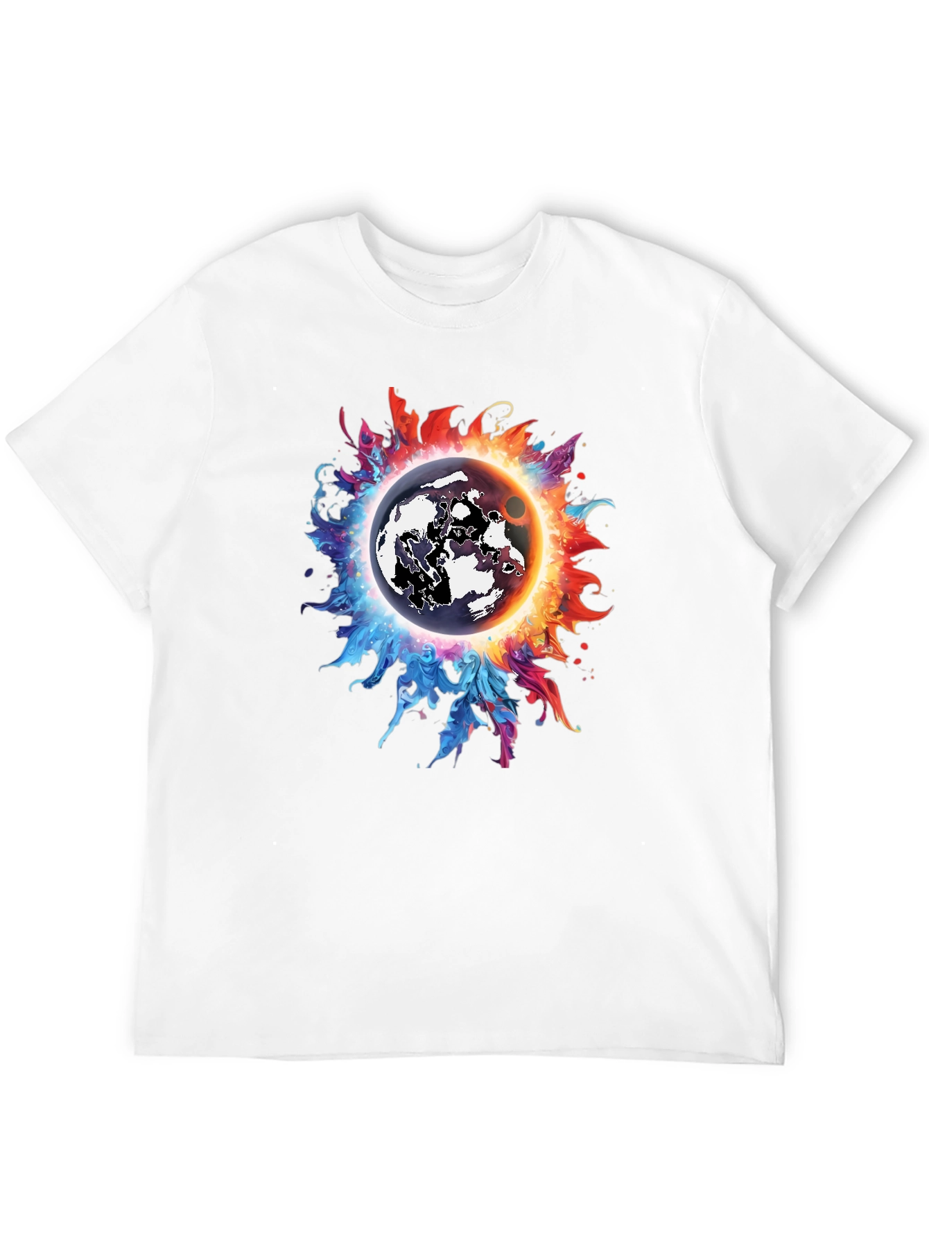 Cosmic Eclipse Graphic Tee - Black T-Shirt