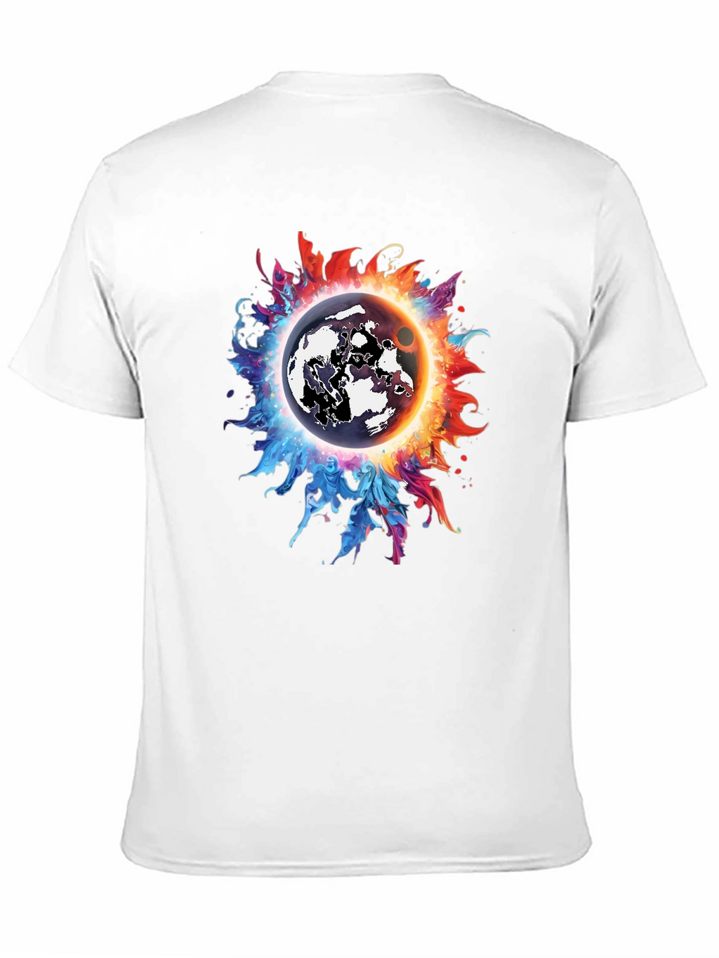 Cosmic Eclipse Graphic Tee - Black T-Shirt