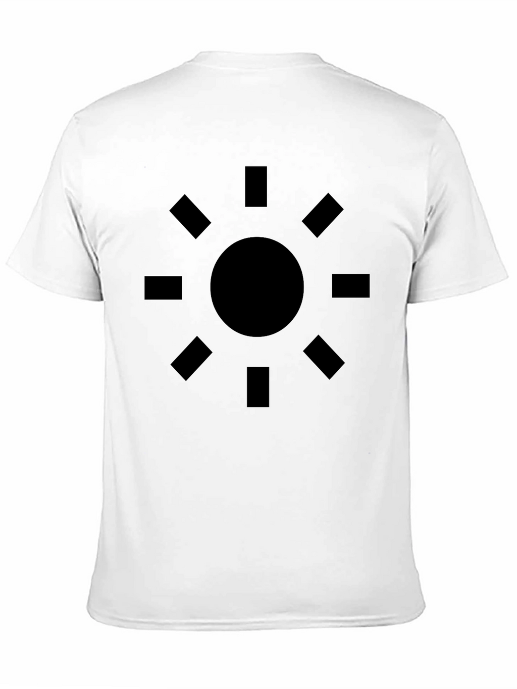 Graphic Sun Design Black T-Shirt - Casual Style