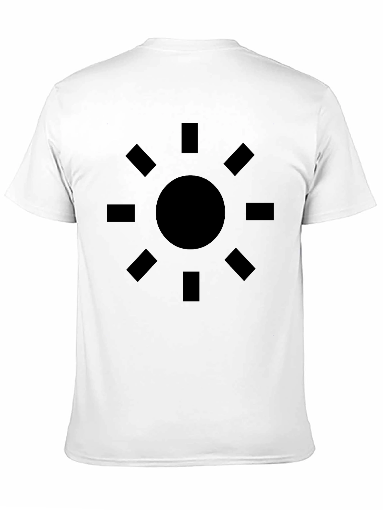 Graphic Sun Design Black T-Shirt - Casual Style