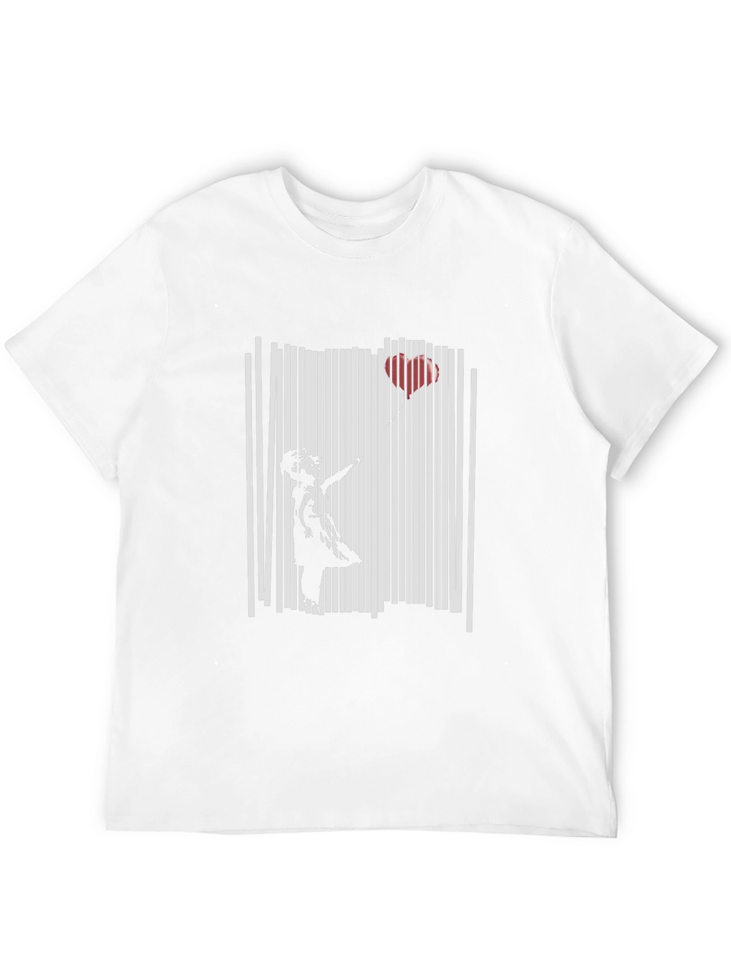 Banksy Girl with Balloon Black T-Shirt