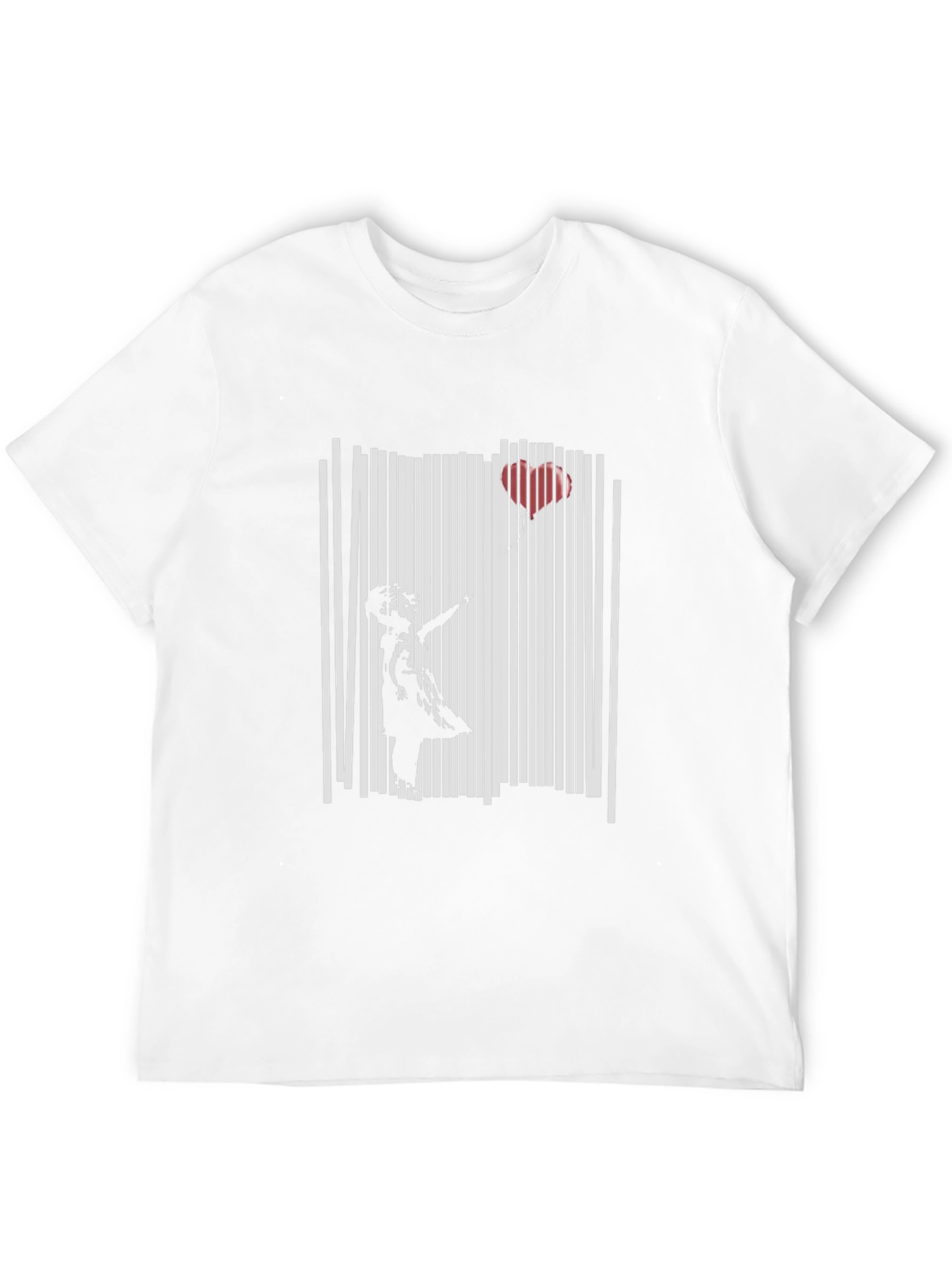 Banksy Girl with Balloon Black T-Shirt